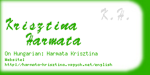 krisztina harmata business card